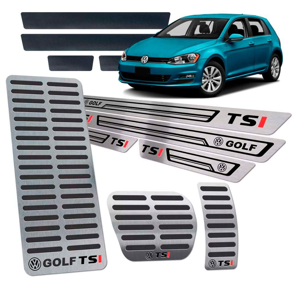 Descanso Pedaleira Soleira Golf Tsi 2014/2019 I Aut Preto