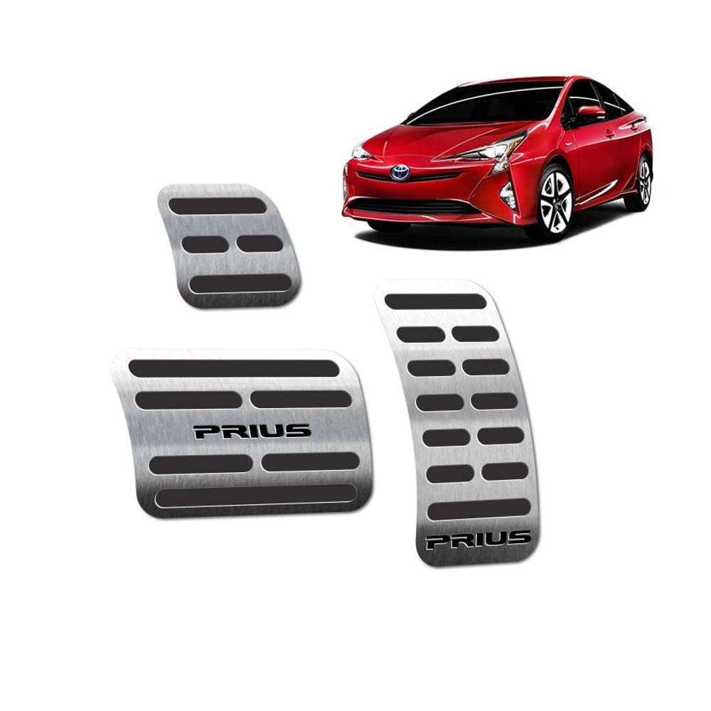 Pedaleiras Em Inox Toyota Prius 2018 Automático Preto