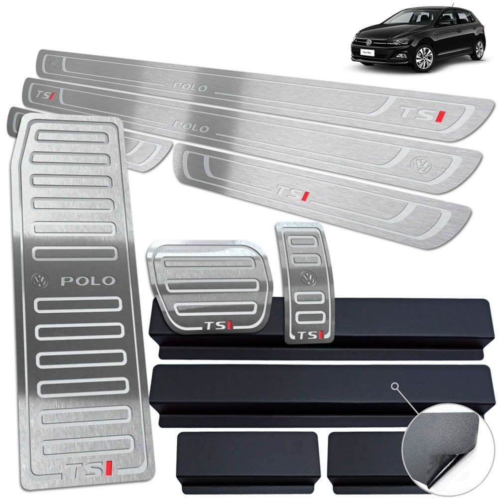 Soleiras Descanso Pedaleiras Prata Polo Tsi 2018 2019 2020