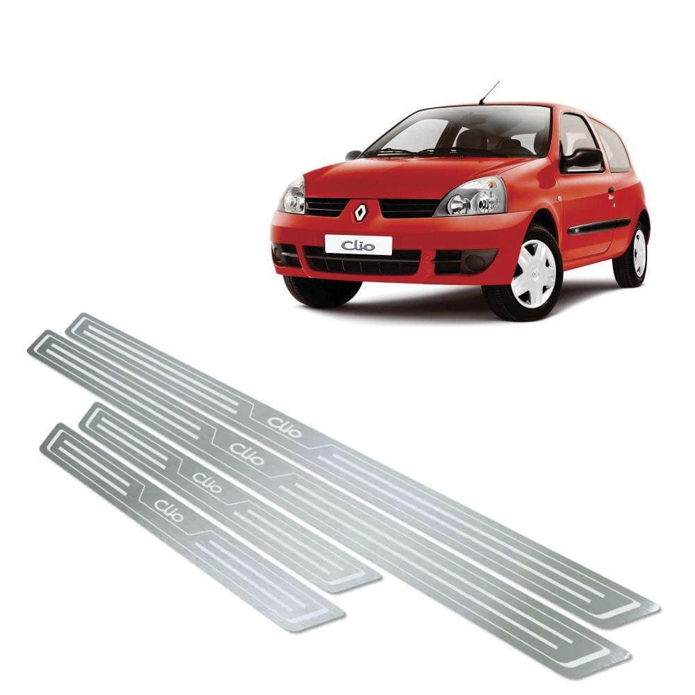 Soleira De Porta Renault Clio 2000 Até 2012 Aço Inox