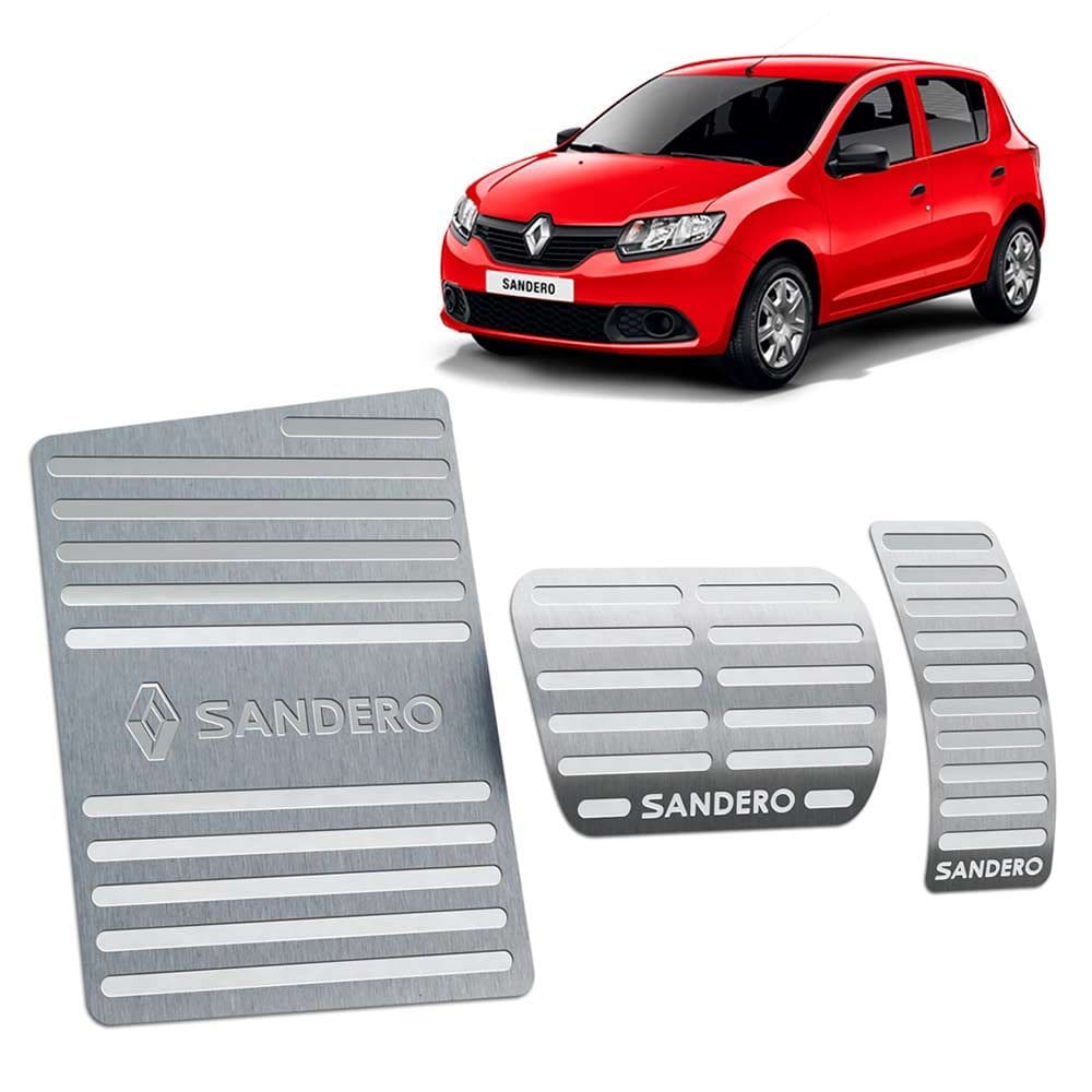 Descanso + Pedaleira Sandero 2014/2019 Automático Prata