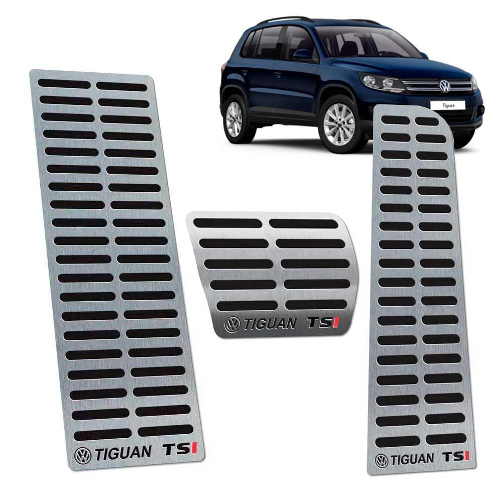 Descanso De Pé + Pedaleira Vw Tiguan Tsi 2012/2017 I Preto