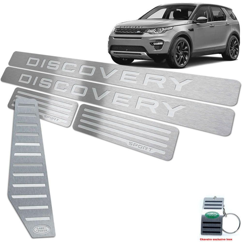Soleira + Descanso Discovery Sport 15/19 Prata Baixo Relevo