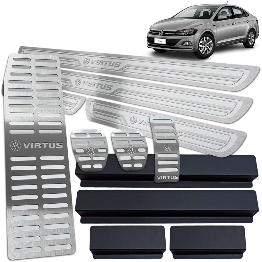 Soleira Pedaleira Descanso Virtus 2018 2020 Prata AR Manual
