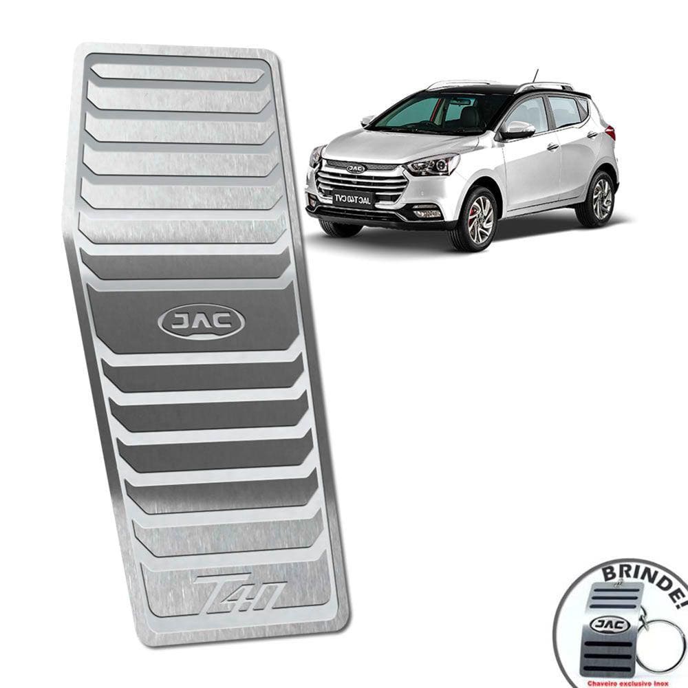 Descanso De Pé Jac T40 Aco Inox Prata