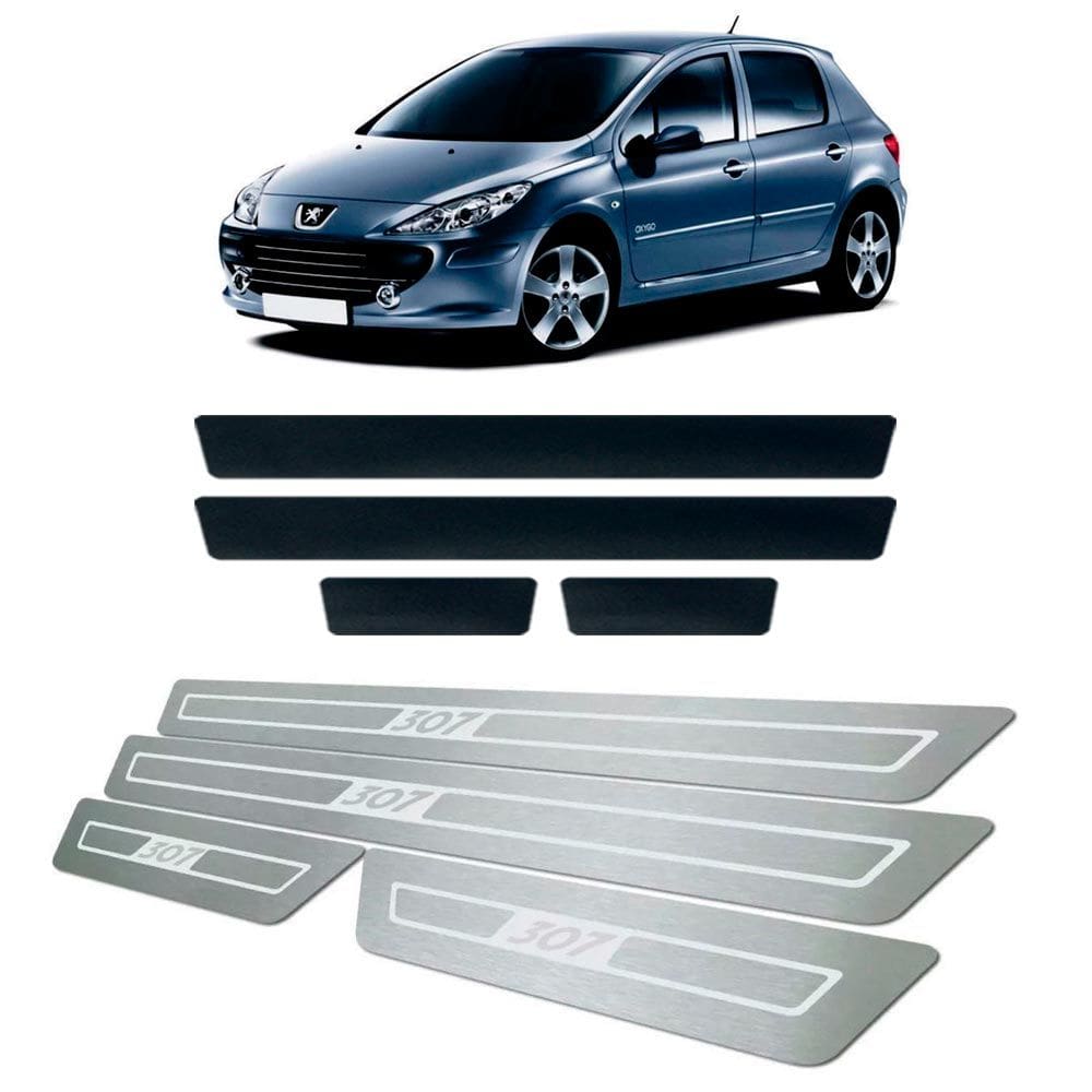 Soleira + Vinil Peugeot 307 2001 Até 2012