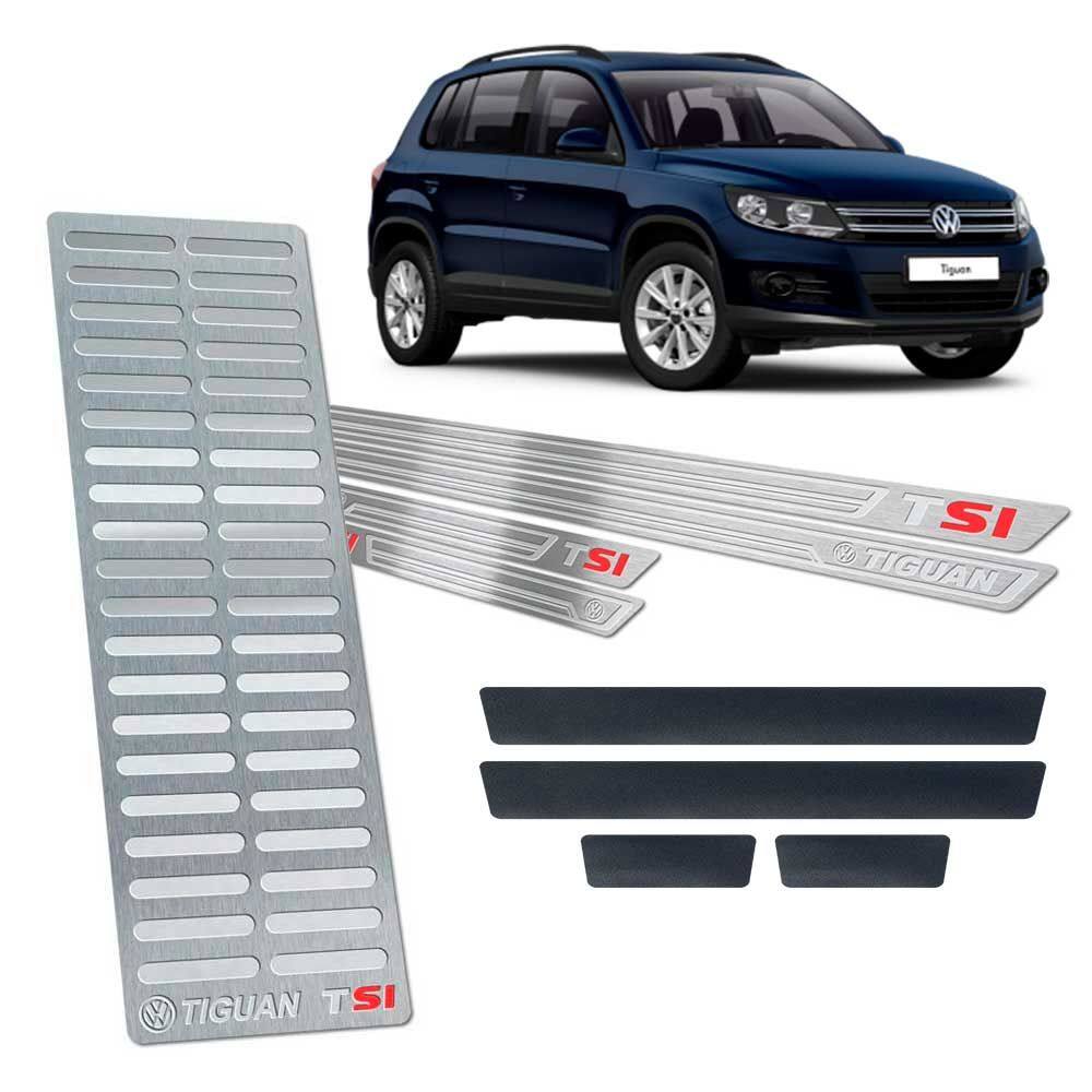 Descanso + Soleiras +Vinil Tiguan Tsi 2012/2017 SI Prata