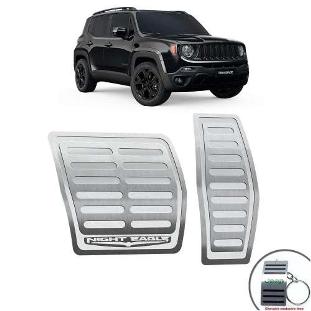 Pedaleiras Jeep Renegade Night Eagle Automático Prata