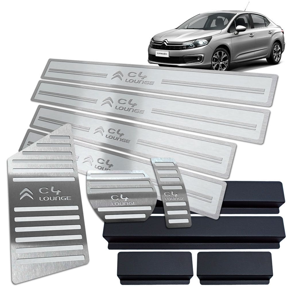 Soleira + Pedaleira + Descanso Citroen C4 Lounge 2014 A 2020
