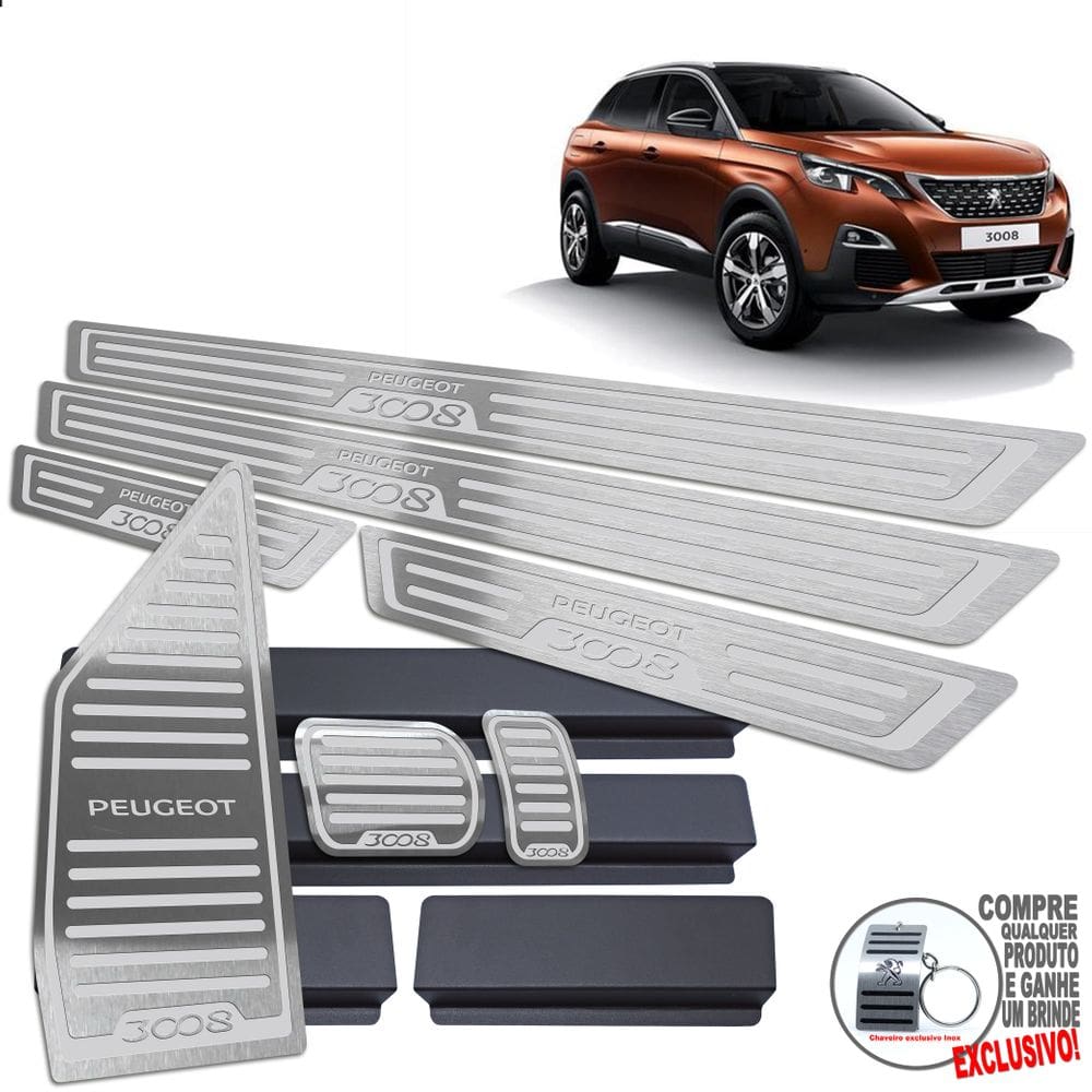 Soleira Pedaleira Descanso Peugeot 3008 2017 2022 Automático