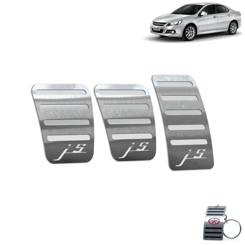 Pedaleira Manual Aço Inox Jac J5 2011 A 2016 Prata