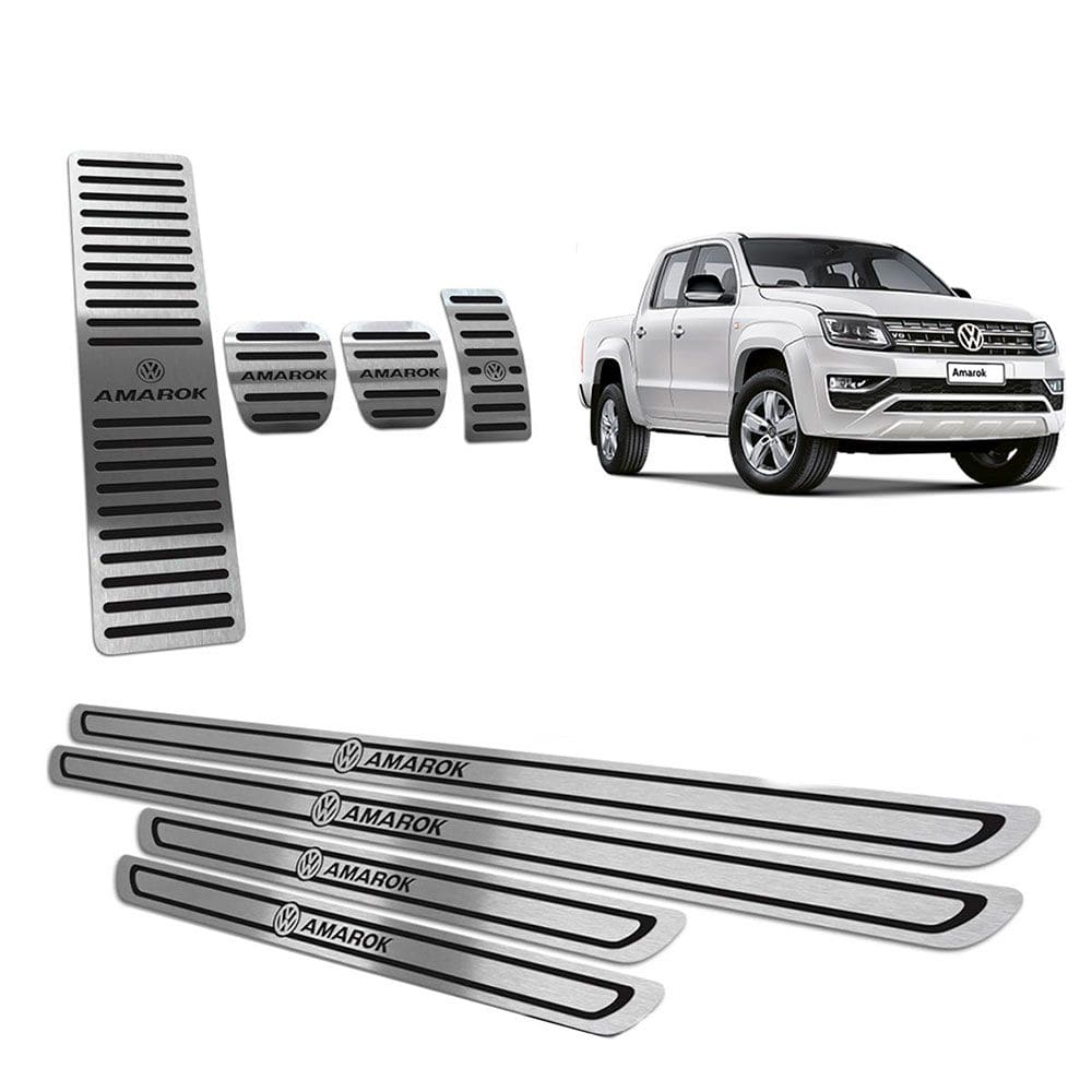 Soleira Pedaleira Descanso Amarok 11 19 Manual Preto BR