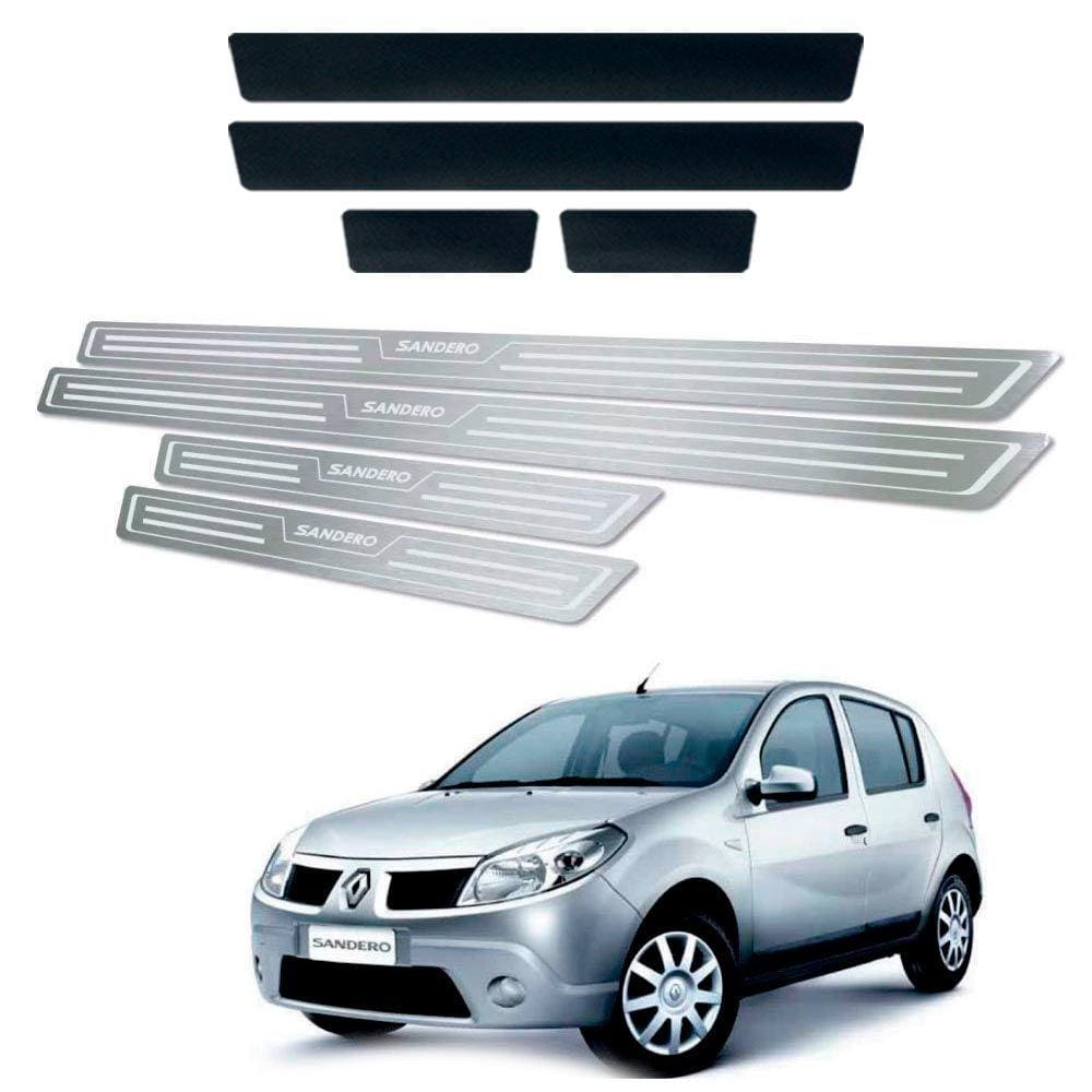 Soleira + Vinil Renault Sandero 2008 Até 2013