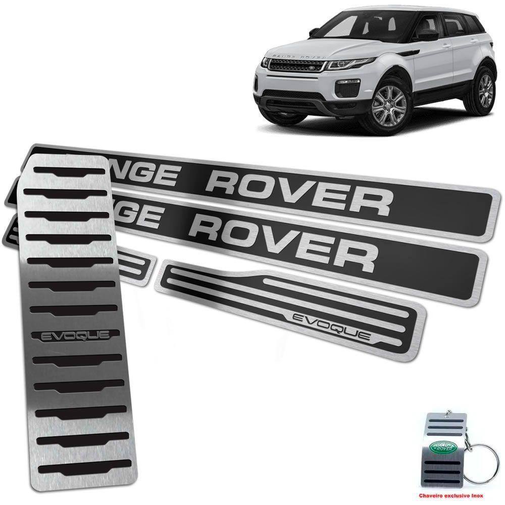 Soleira + Descanso Range Rover Evoque 2012/2020 Preto AR