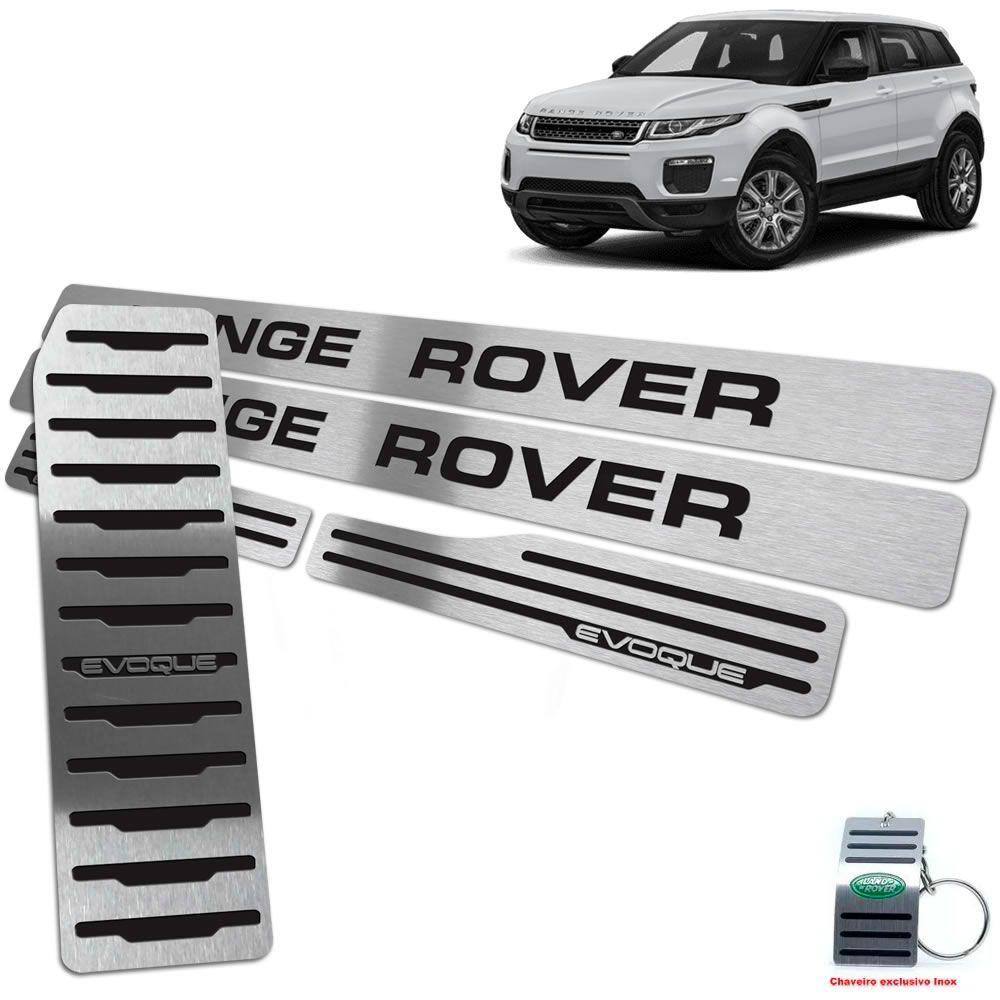 Soleira + Descanso Range Rover Evoque 2012/2020 Preto BR