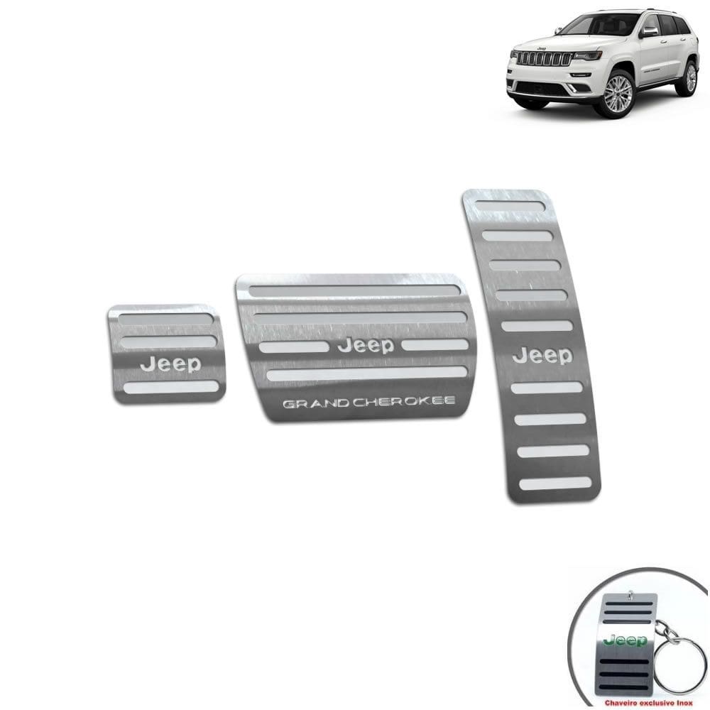 Pedaleira Automático Jeep Grand Cherokee 2013 a 2018 Prata