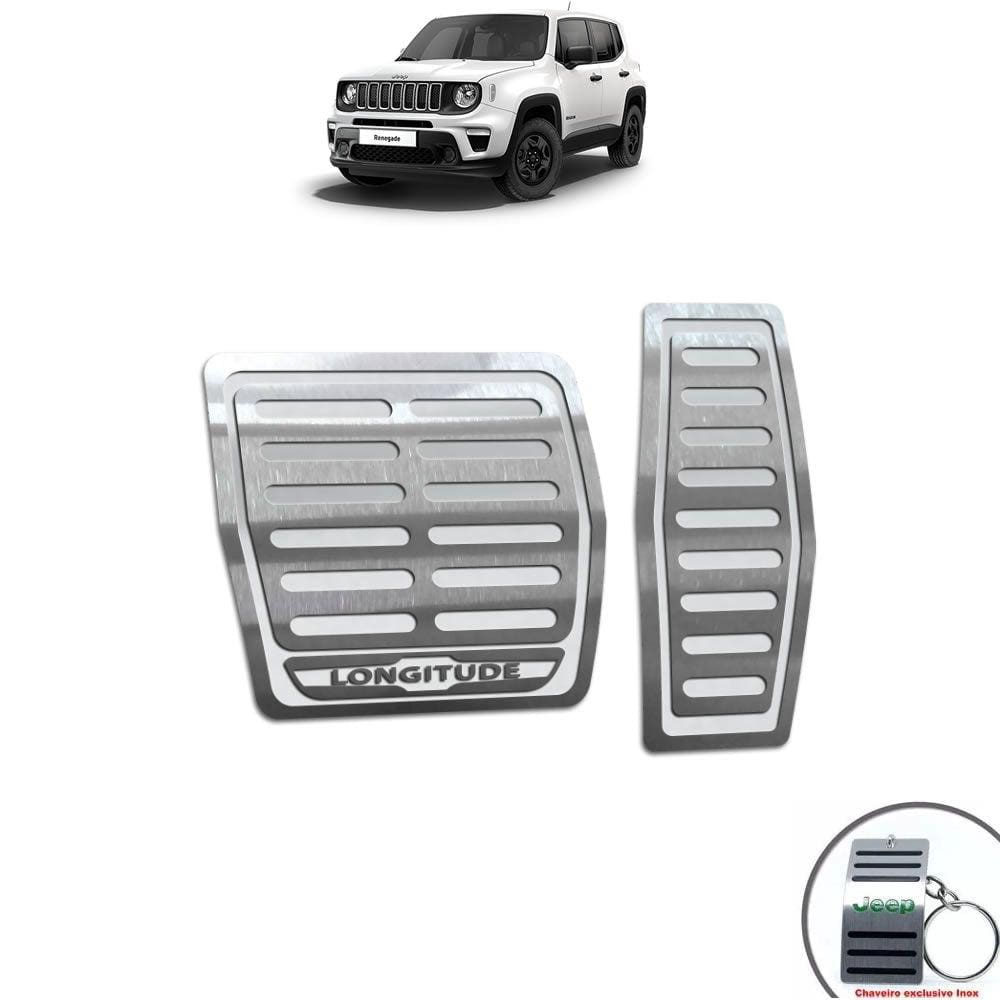 Pedaleira Automático Jeep Renegade Longitude Prata