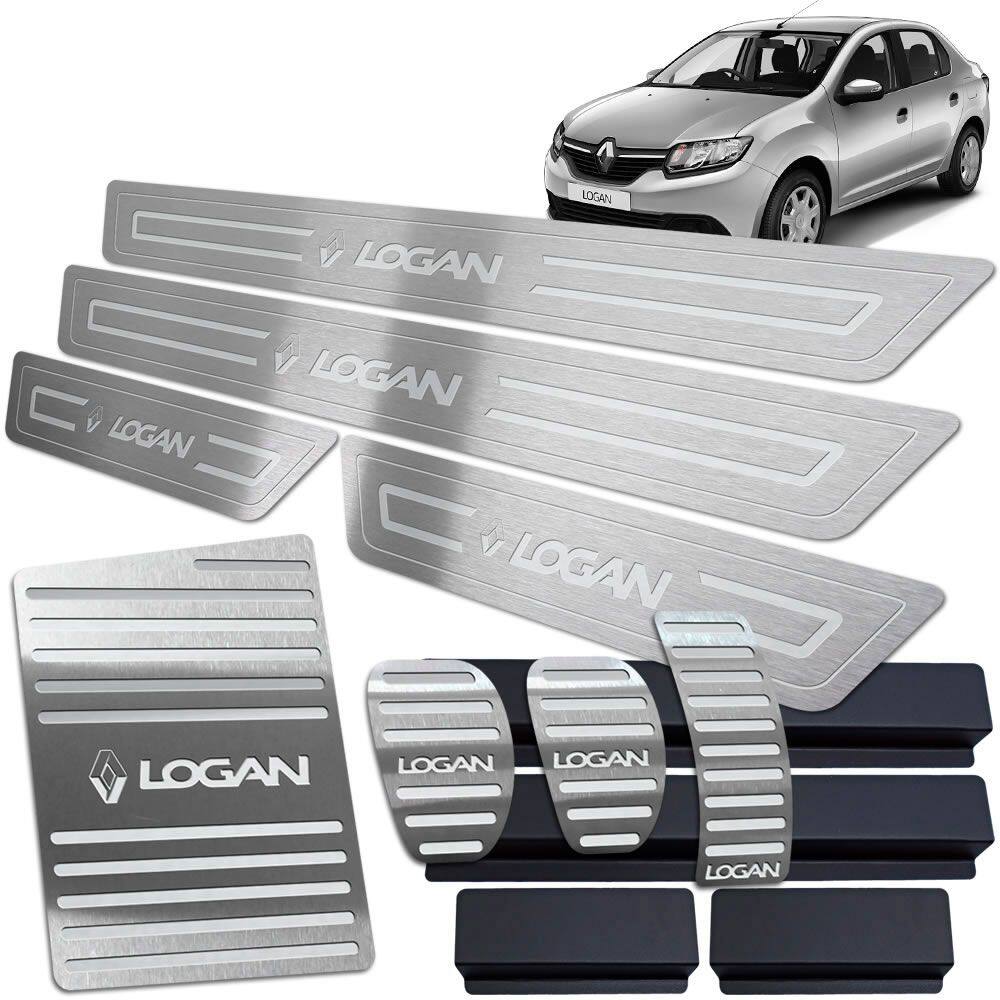 Descanso Pedaleira Soleira Logan 2014 A 2019 Prata BR Manual