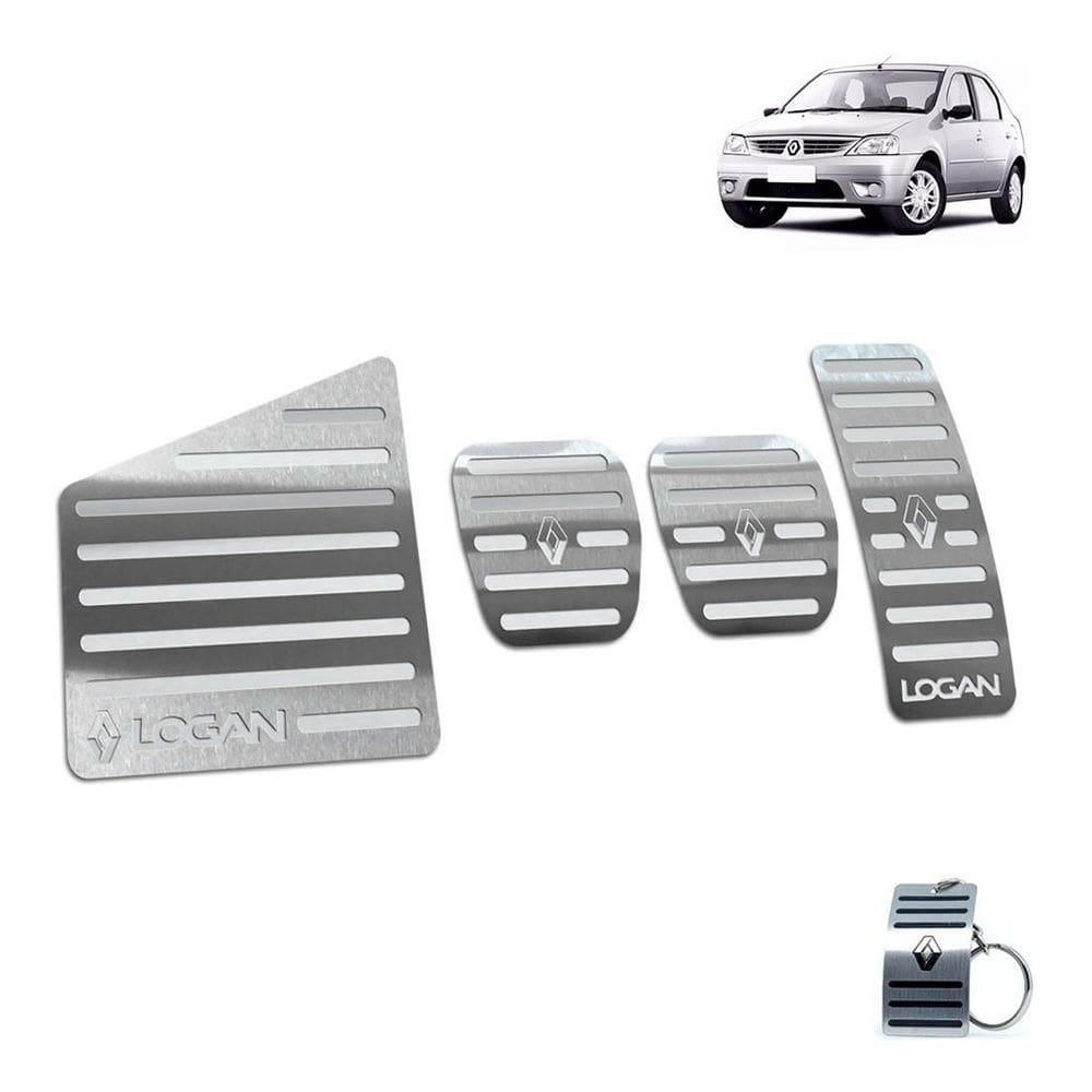Descanso e Pedaleira Renault Logan 2007 a 2010 Prata