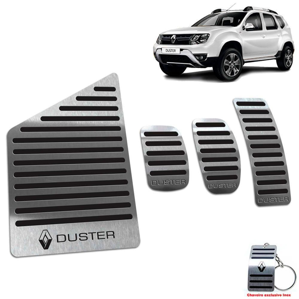Pedaleira Com Descanso Duster 2011/2020 Manual Preto