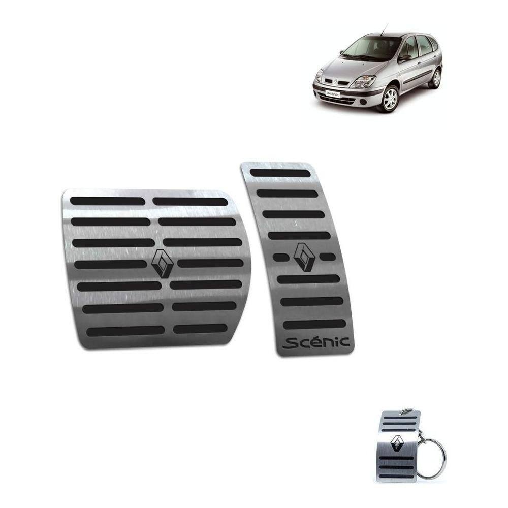 Pedaleira Automático Renault Scenic 2001 a 2011 Preto