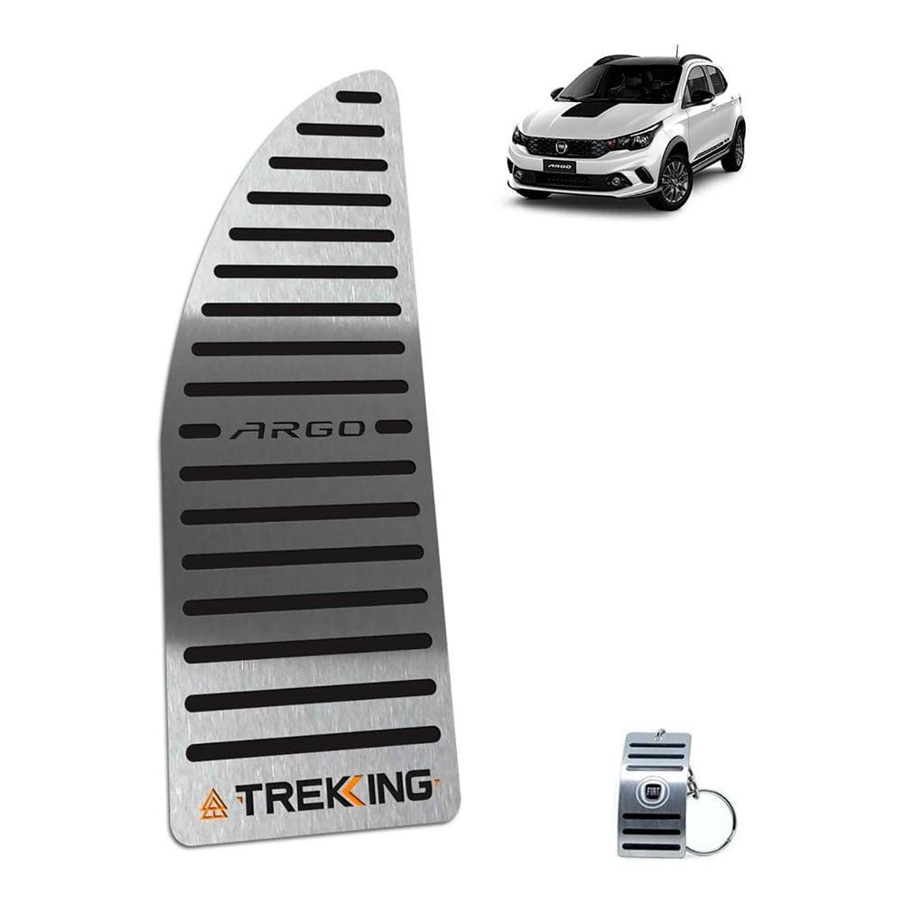 Descanso De Pé Em Aço Inox Fiat Argo Trekking Preto