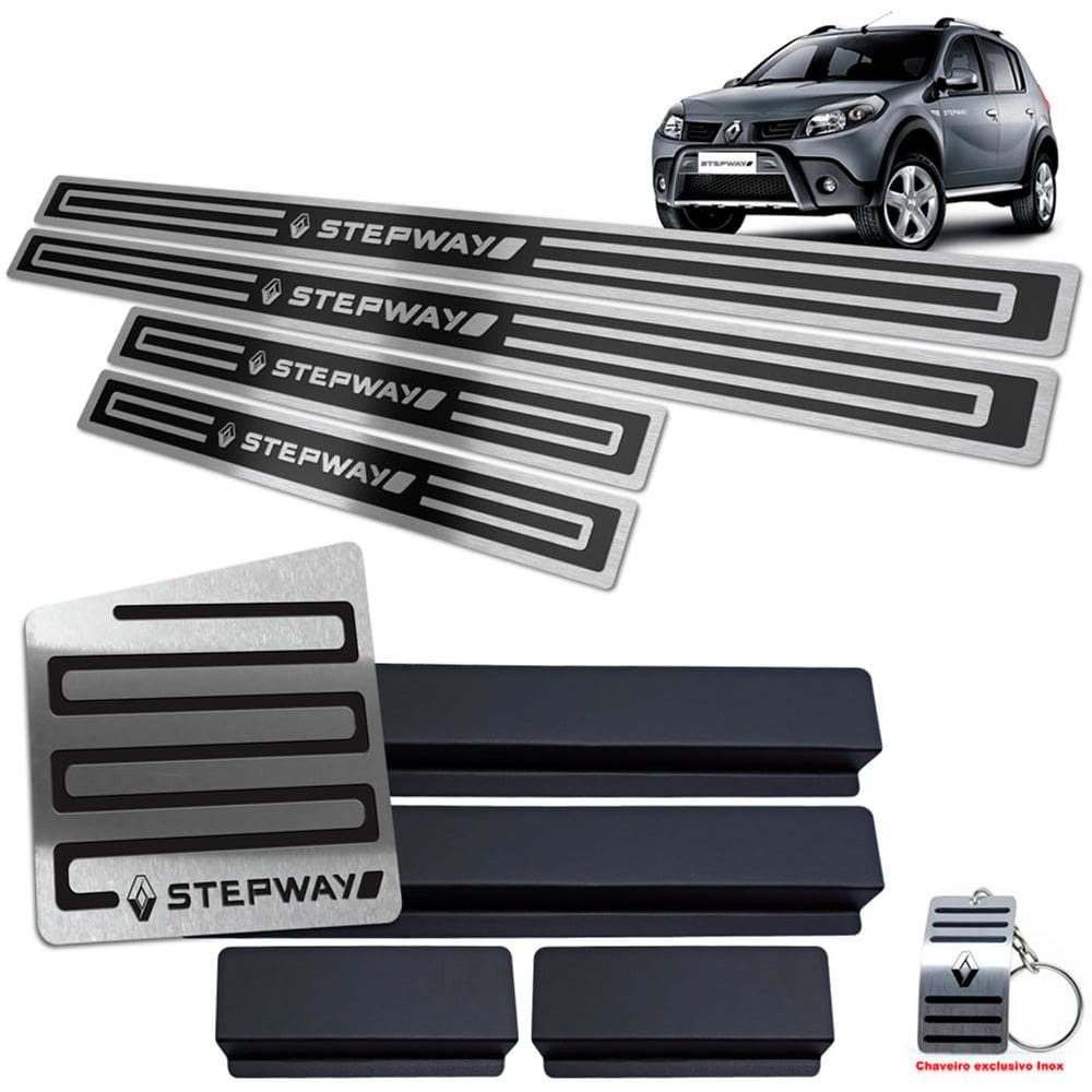 Descanso E Soleira Sandero Stepway 2008/2013 Preto AR