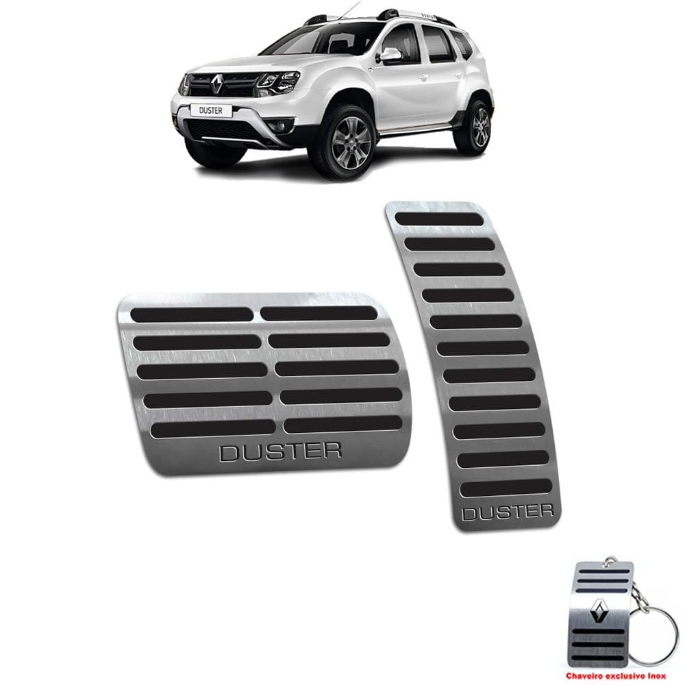 Pedaleira Em Aço Inox Duster 2011/2020 Automático Preto