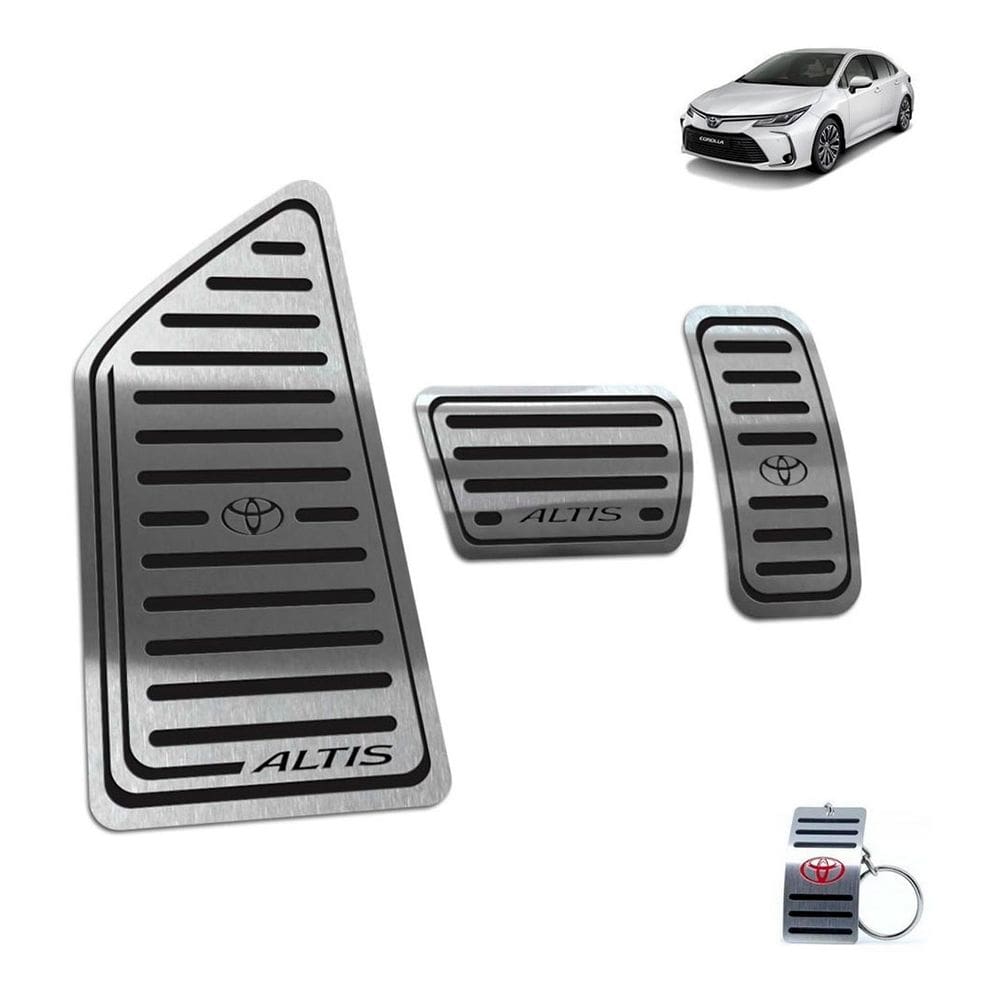 Pedaleira + Descanso Corolla Altis 2020  Automático Preto