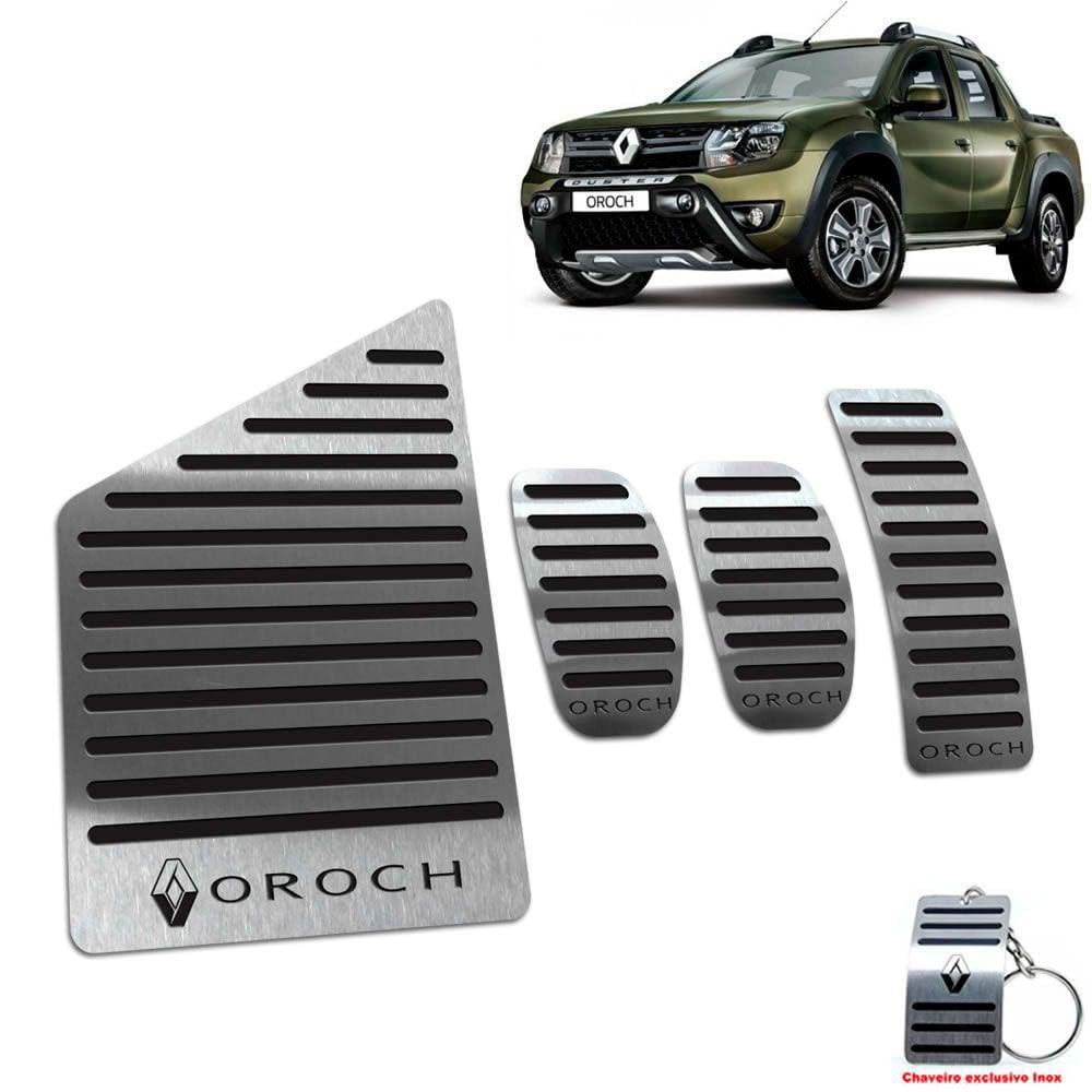 Pedaleira E Descanso Duster Oroch 2016/2021 Manual Preto