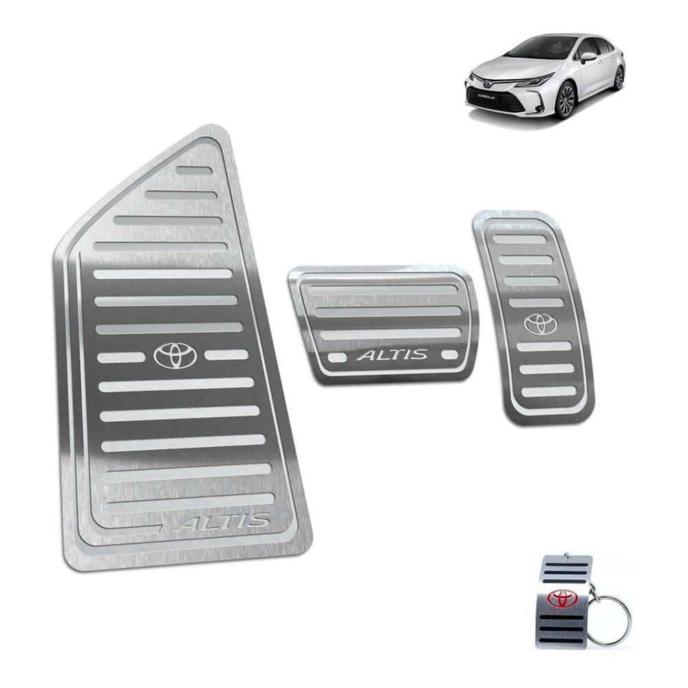 Pedaleira + Descanso Corolla Altis 2020  Automático Prata