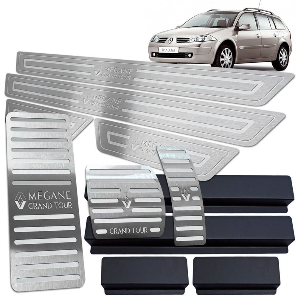 Kit Megane Grand Tour Auto 2007/2013 Prata Baixo Relevo