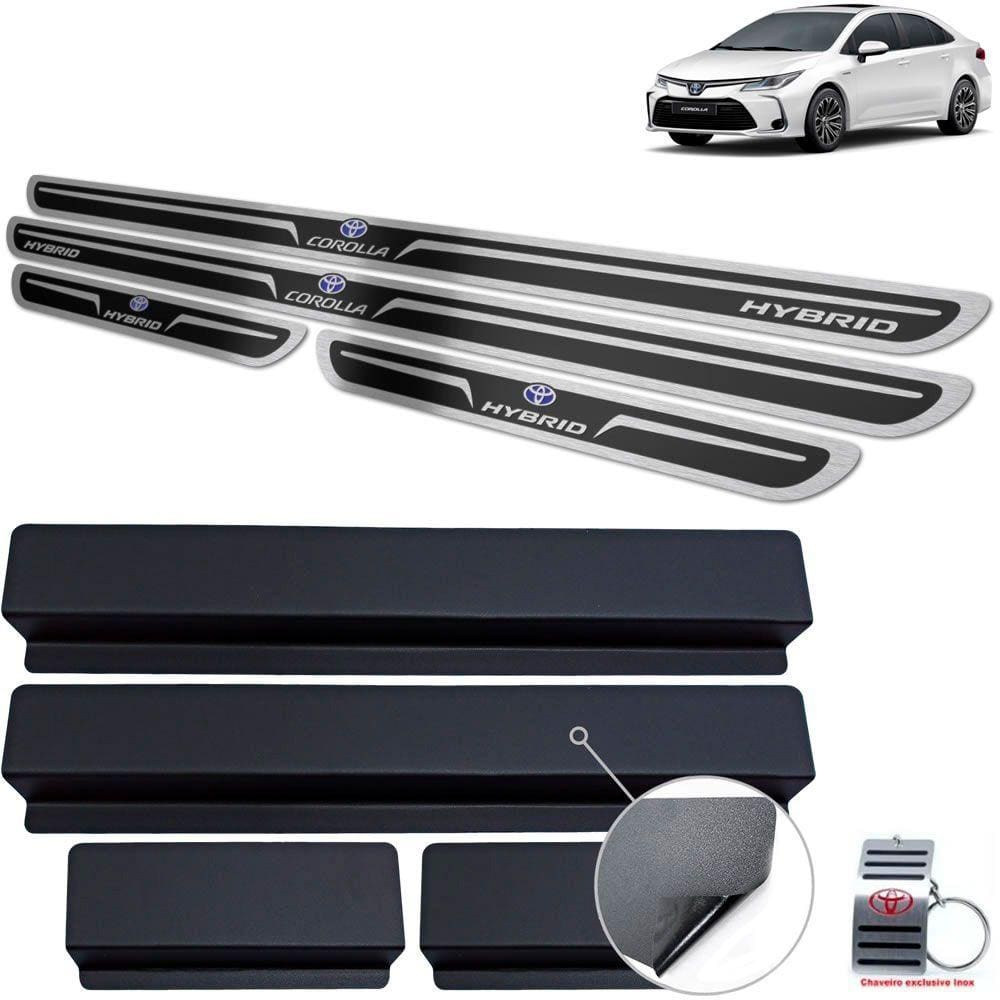 Soleiras Toyota Corolla Hybrid 2020 Preto Alto Relevo