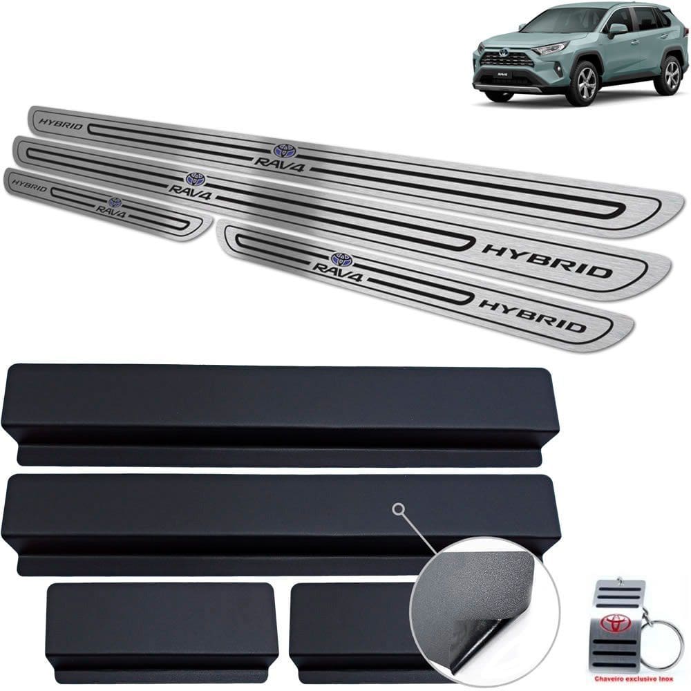 Soleiras Preto Baixo Relevo Rav4 Hybrid 2020