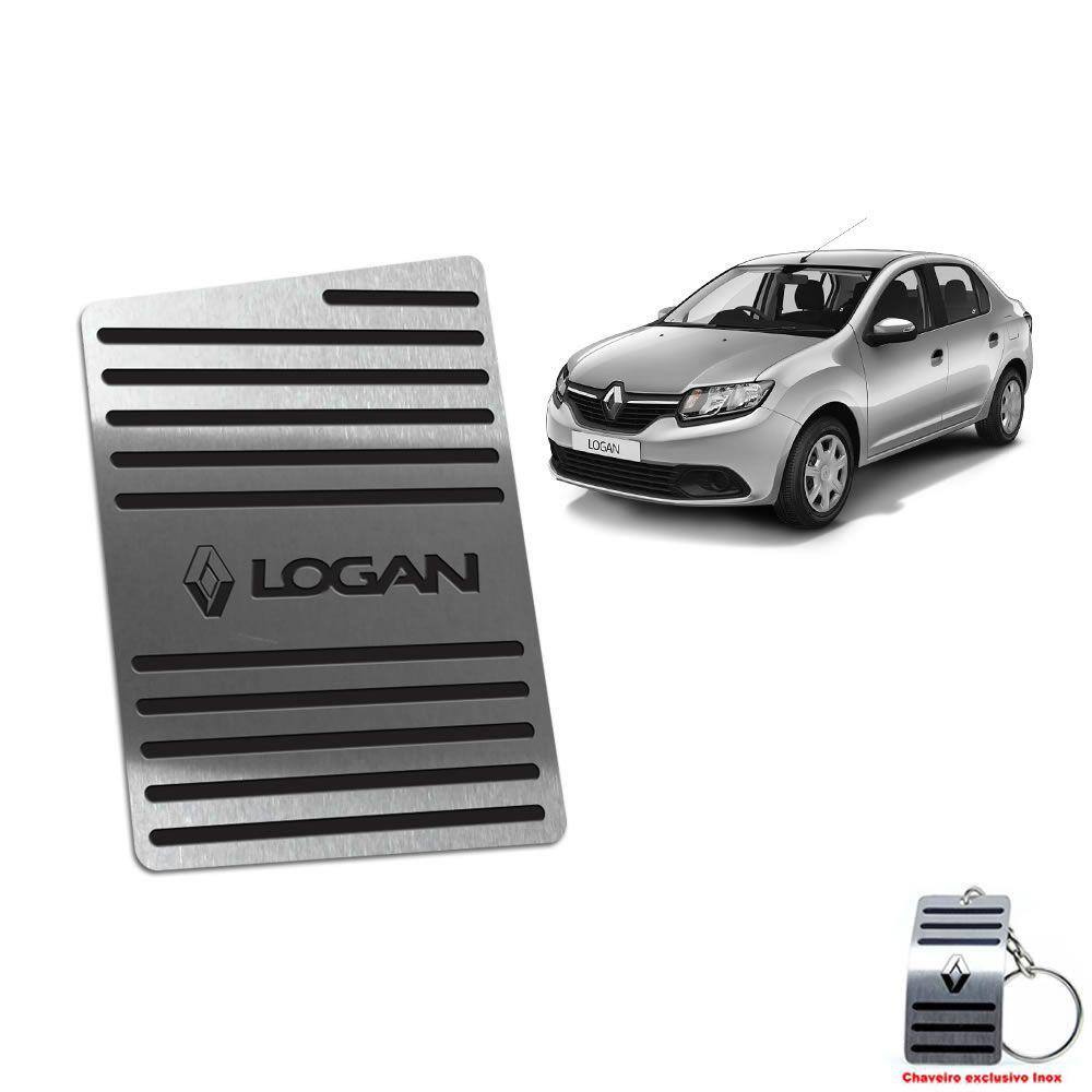 Descanso de Pé Renault Em Aço Inox Logan 2014 A 2019 Preto