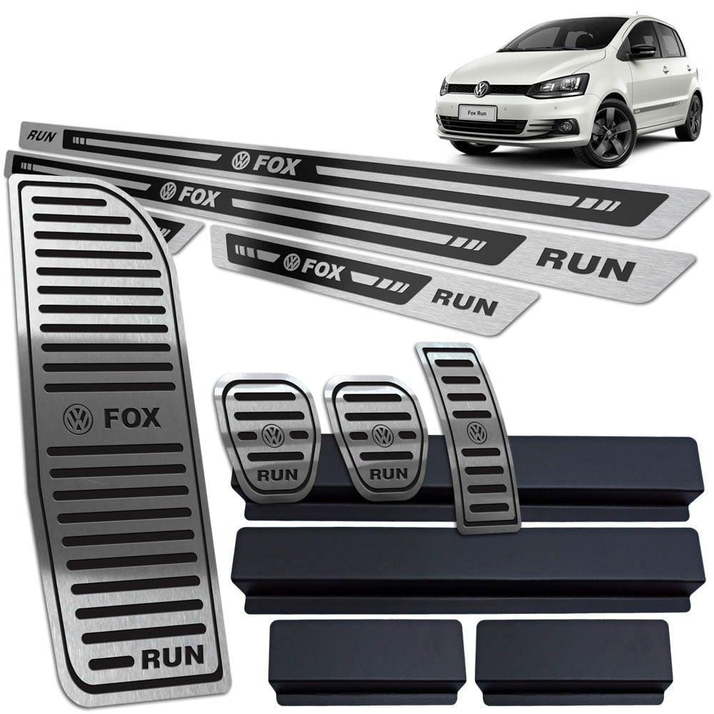 Soleira Pedaleira Manual Descanso Fox Run 2016 a 17 Preto AR