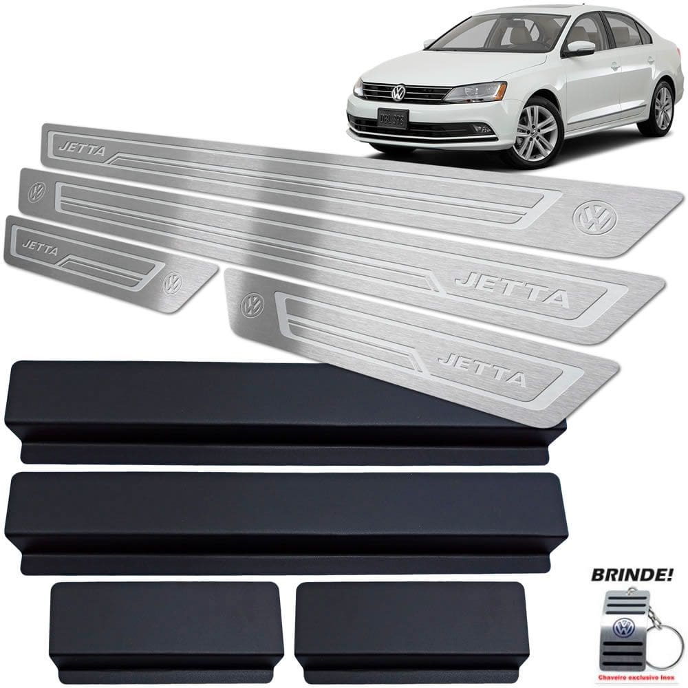 Soleiras Prata Baixo Relevo Volkswagen Jetta 2011 a 2018