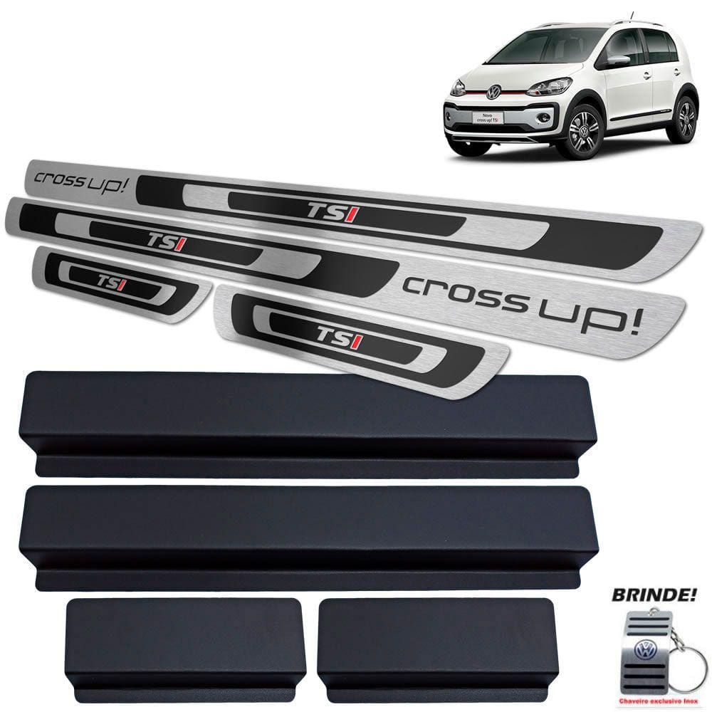 Soleiras Preto Alto Relevo Volkswagen Cross Up Tsi