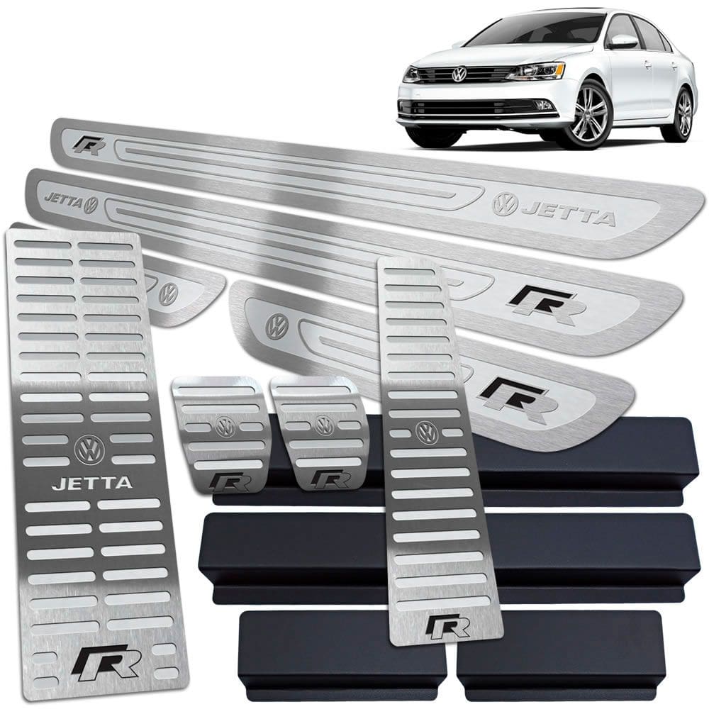 Soleira Pedaleira Descanso Jetta R-line 11 18 Manual Pra AR