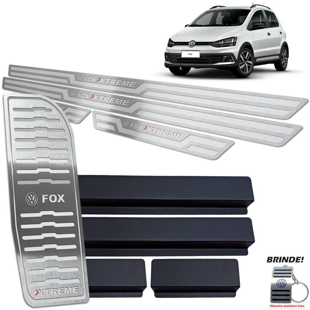 Descanso + Soleira Prata Alto Relevo Fox Xtreme 2018 A 2020