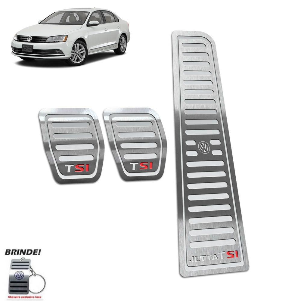 Pedaleira Manual Volkswagen Jetta Tsi Aço Inox Prata SI