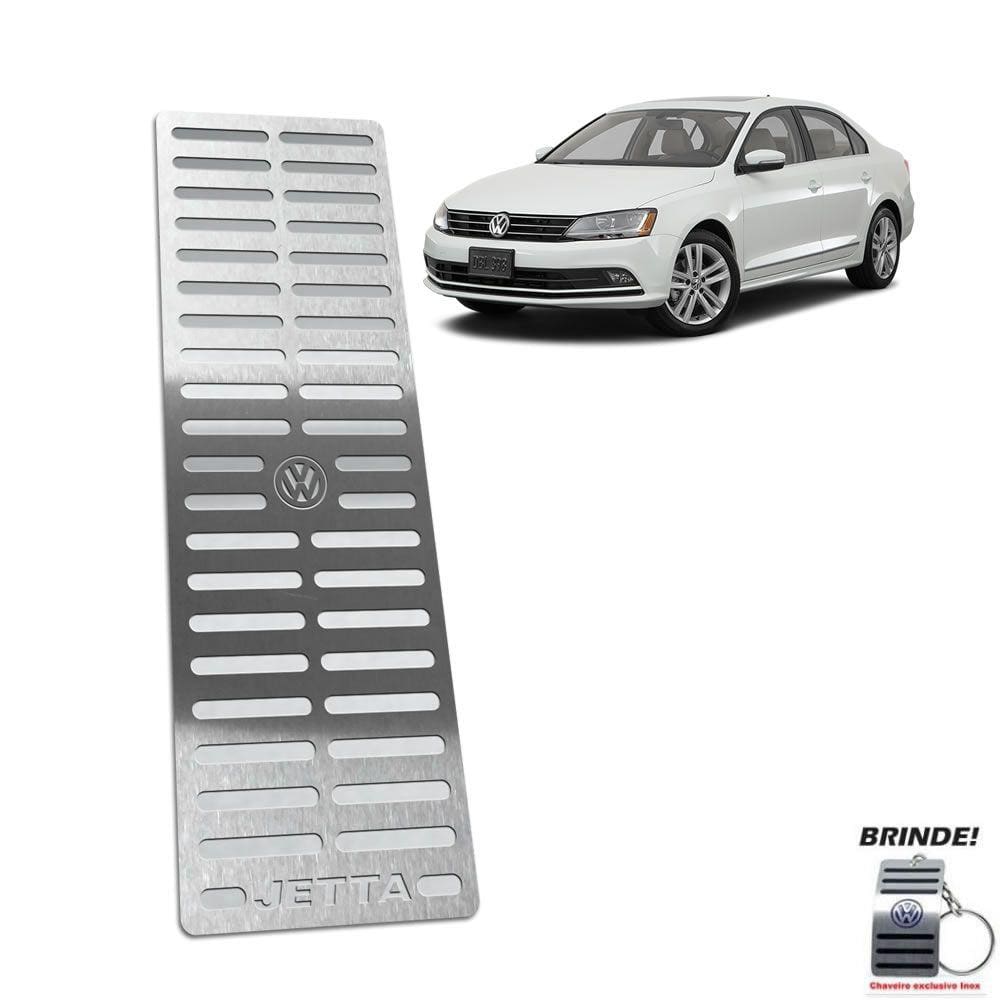 Descanso De Pé Volkswagen Jetta 2011 Até 2018 Aço Inox Prata
