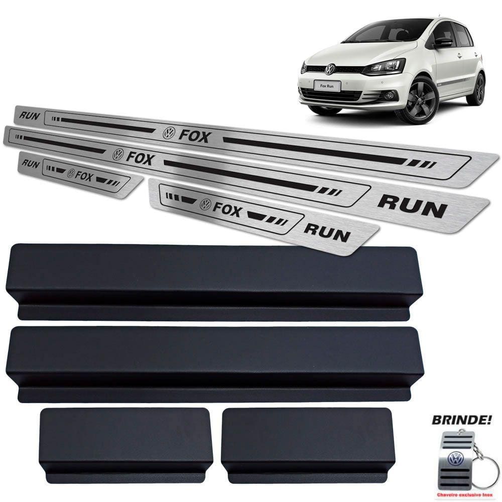 Soleiras Em Aço Inox Preto Baixo Relevo Fox Run 2016 a 2017