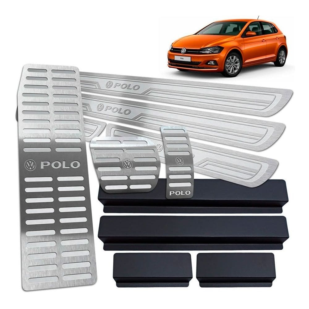 Descanso Pedaleira Automático Soleira Prata AR Polo 2019 20