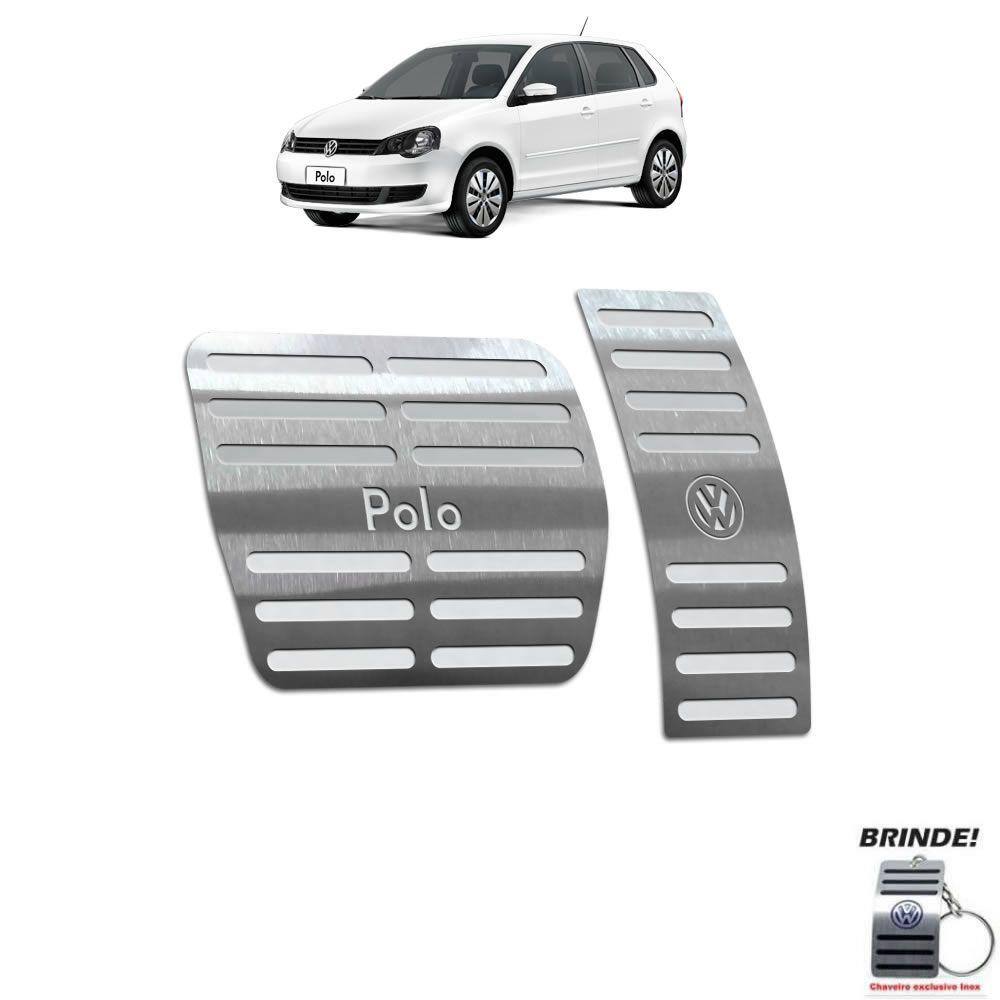 Pedaleira Automático Volkswagen Polo 2003 a 2015 Prata