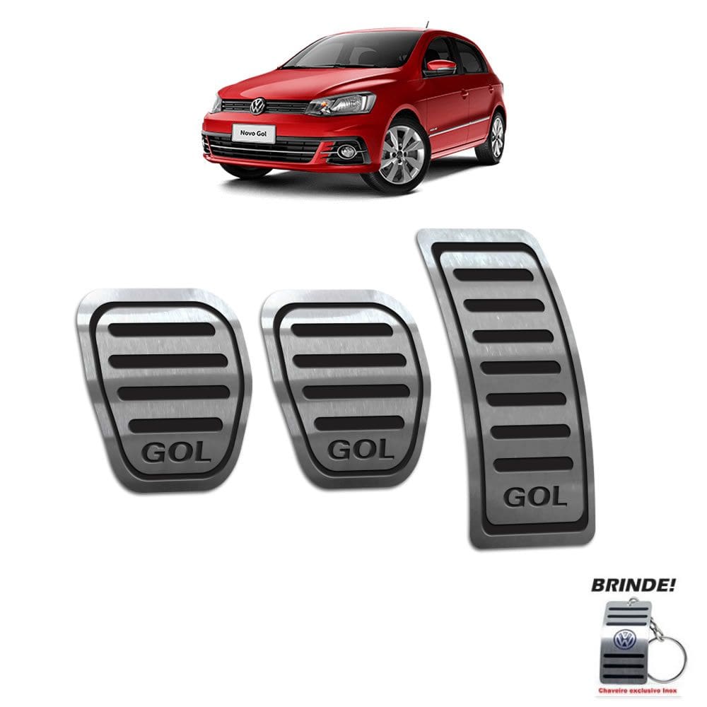 Pedaleira Manual Gol G6 G7 2012 A 2020 Preto