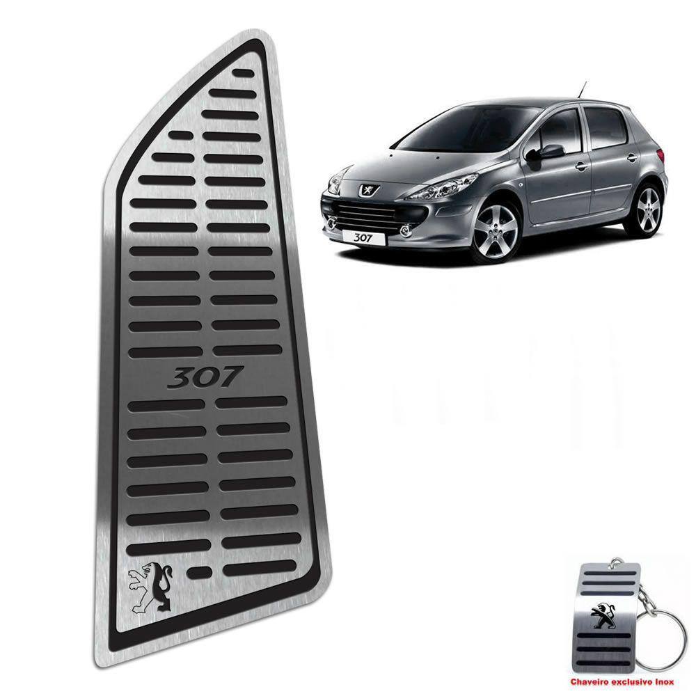 Descanso De Pé Em Aço Inox Peugeot 307 Preto