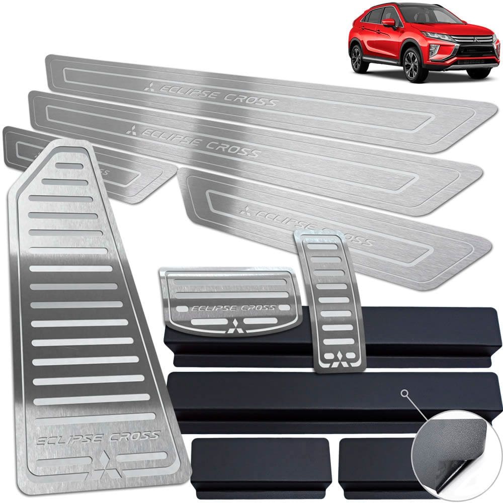 Pedaleira Soleira Descanso Prata Mitsubishi Eclipse Cross