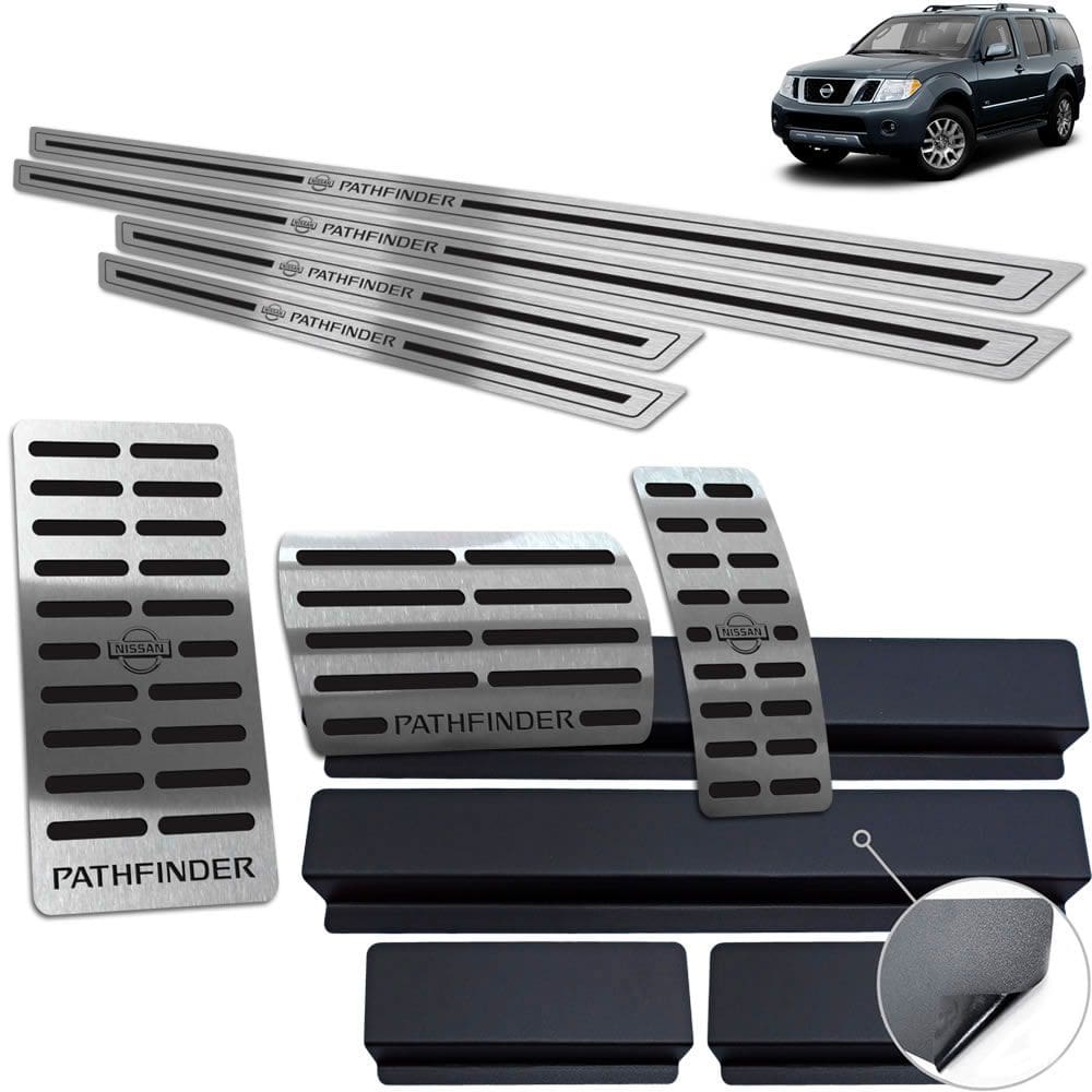 Pedaleria + Soleira Descanso Preto Pathfinder 2006 A 2009