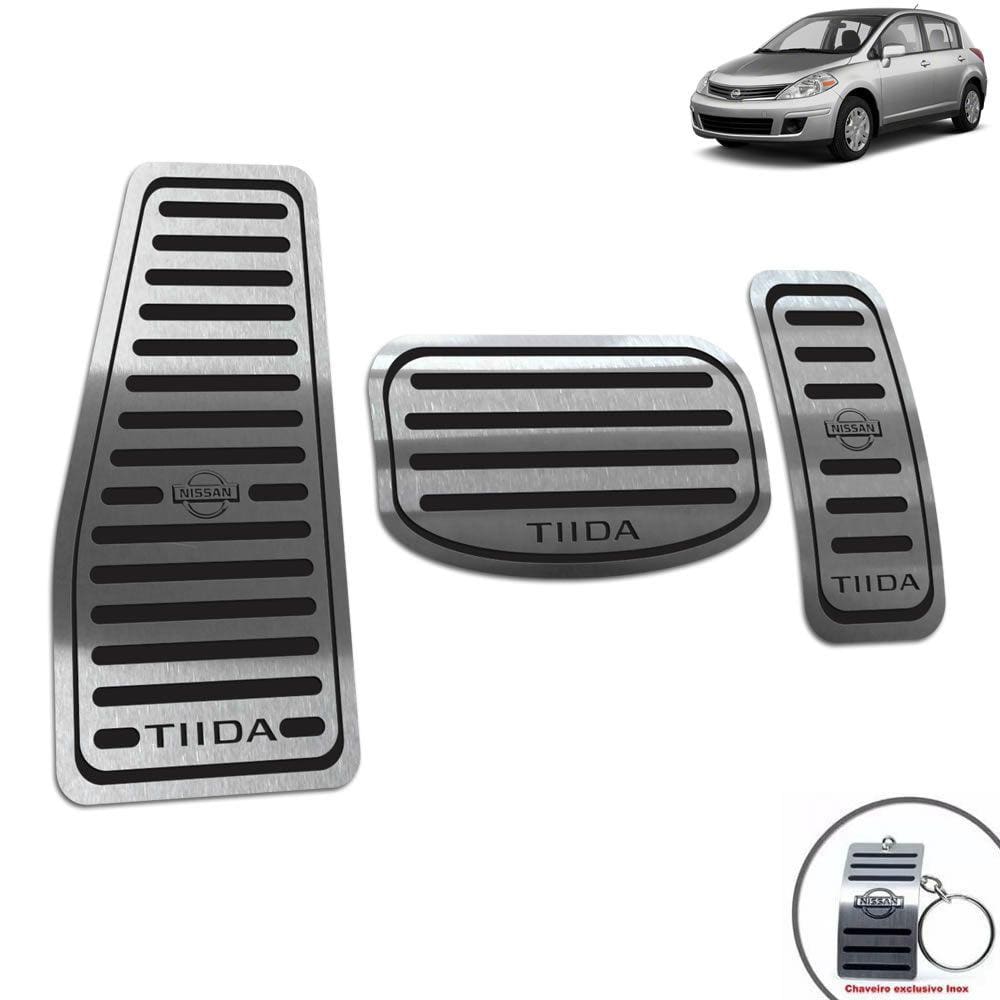 Descanso Pedaleira Automático Nissan Tiida 2008 A 2013 Preto